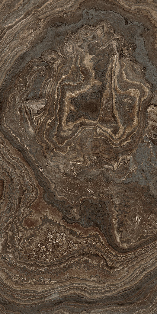 Elara Brown Wave Polished 24"X48 | Color Body Porcelain | Floor/Wall Tile