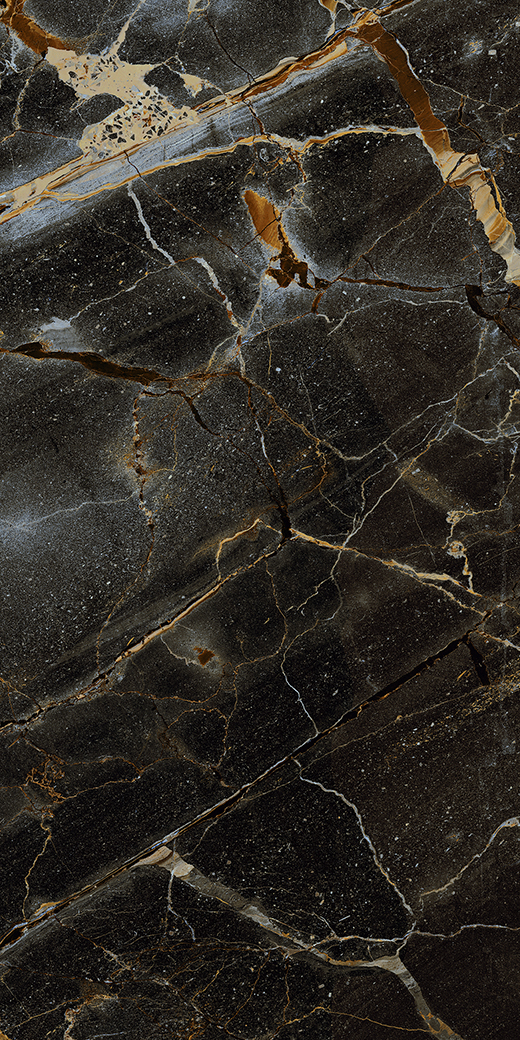 Elara Caravaggio Gold Polished 24"X48 | Color Body Porcelain | Floor/Wall Tile