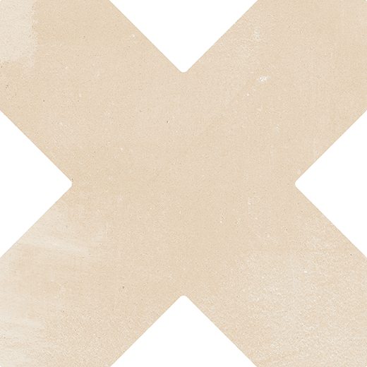 Estrella Almond Mist Matte 5" Cross | Glazed Porcelain | Floor/Wall Tile