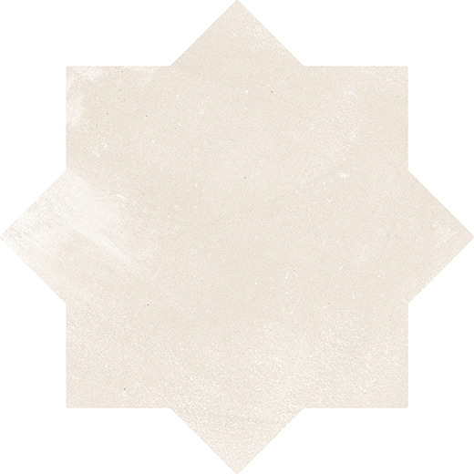 Estrella Frosted Linen Matte 6.5" Star | Glazed Porcelain | Floor/Wall Tile