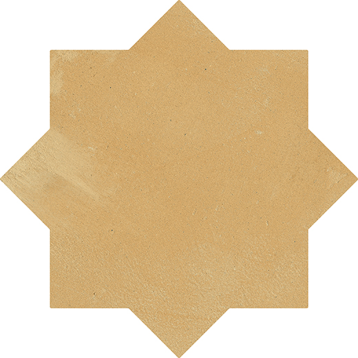 Estrella Golden Sky Matte 6.5" Star | Glazed Porcelain | Floor/Wall Tile