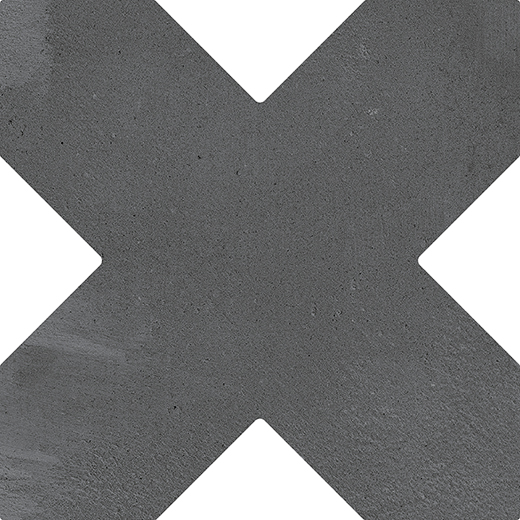 Estrella Midnight Slate Matte 5" Cross | Glazed Porcelain | Floor/Wall Tile