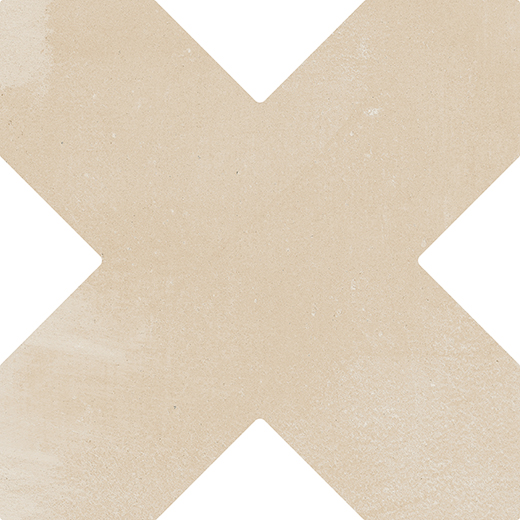 Estrella Sahara Sand Matte 5" Cross | Glazed Porcelain | Floor/Wall Tile
