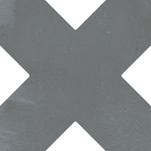 Estrella Saltwater Matte 5" Cross | Glazed Porcelain | Floor/Wall Tile