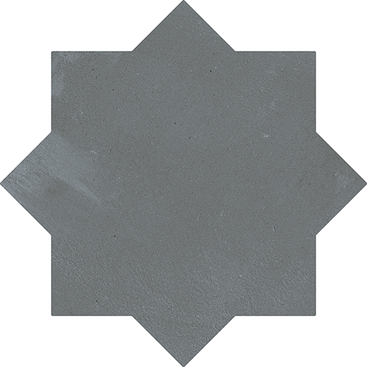 Estrella Saltwater Matte 6.5" Star | Glazed Porcelain | Floor/Wall Tile