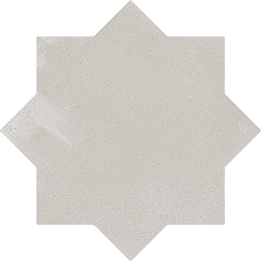 Estrella Silverstone Matte 6.5" Star | Glazed Porcelain | Floor/Wall Tile