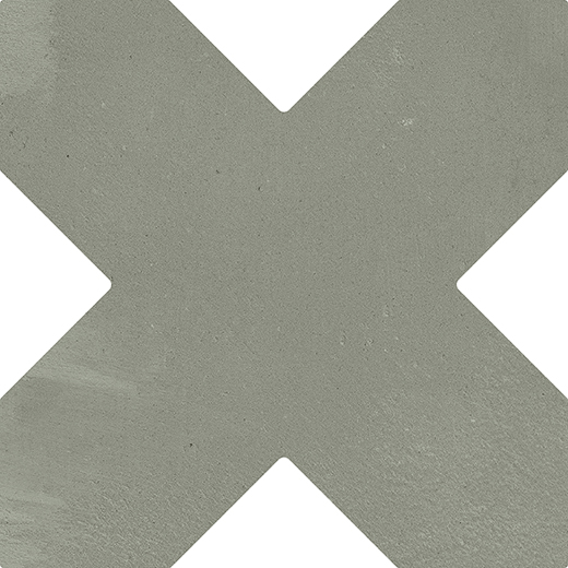 Estrella Soft Sage Matte 5" Cross | Glazed Porcelain | Floor/Wall Tile