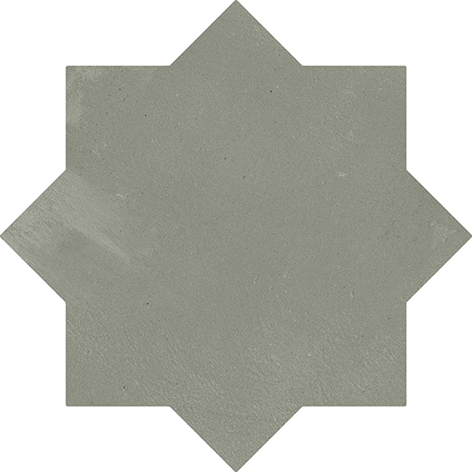 Estrella Soft Sage Matte 6.5" Star | Glazed Porcelain | Floor/Wall Tile