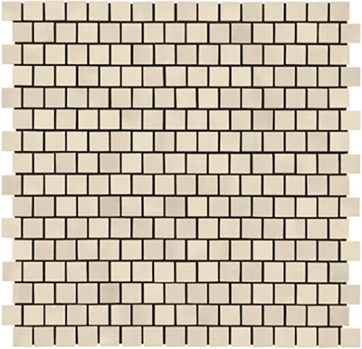 Outlet Evoke Beige - Outlet Glossy .75"x.75" (12"x12" Mosaic Sheet) | Ceramic | Wall Decorative Mosaic