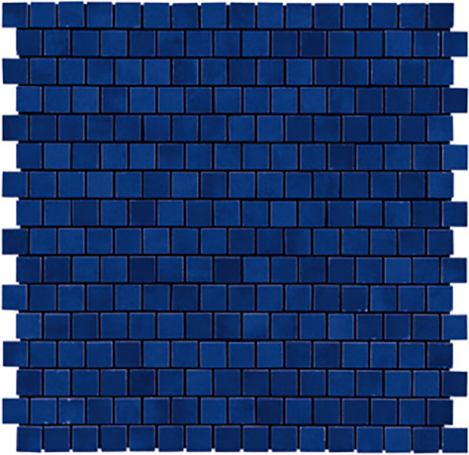 Outlet Evoke Dark Blue - Outlet Glossy .75"x.75" (12"x12" Mosaic Sheet) | Ceramic | Wall Decorative Mosaic