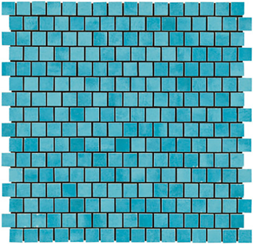 Outlet Evoke Light Blue - Outlet Glossy .75"x.75" (12"x12" Mosaic Sheet) | Ceramic | Wall Decorative Mosaic
