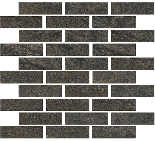 Outlet Evolve Ardesia Matte 1"x3" (12x12 Mosaic Sheet) | Color Body Porcelain | Floor/Wall Mosaic