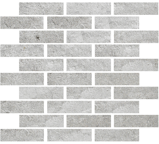 Outlet Evolve Grey Matte 1"x3" (12x12 Mosaic Sheet) | Color Body Porcelain | Floor/Wall Mosaic