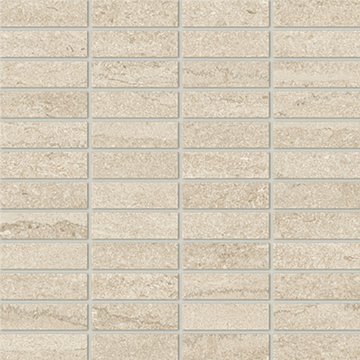 Exeter Jute Vein-Cut Matte 1"x3 | Color Body Porcelain | Floor/Wall Mosaic