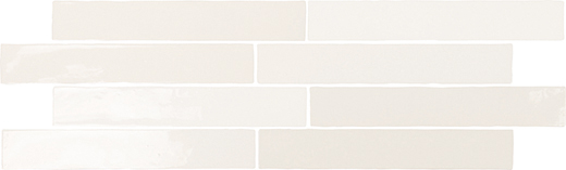 Fortuna White Glossy 2.5"x15.6 | Ceramic | Wall Tile