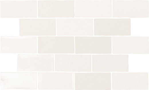Fortuna White Glossy 2.5"x5 | Ceramic | Wall Tile