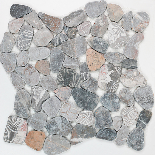 Fossil Imprints Occhialino Natural Pebbles Mosaic Occhialino | Stone | Floor/Wall Mosaic