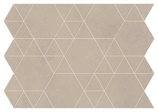 Foundation Ash Matte Lock Mosaic | Color Body Porcelain | Floor/Wall Mosaic