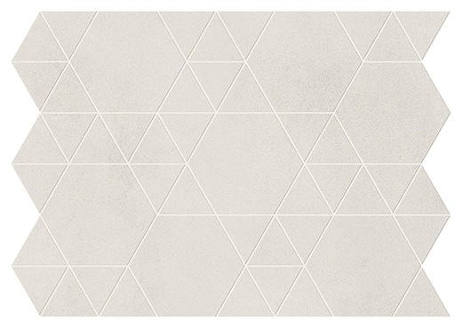 Foundation Moon Matte Lock Mosaic | Color Body Porcelain | Floor/Wall Mosaic