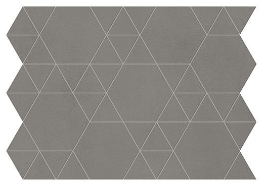 Foundation Smoke Matte Lock Mosaic | Color Body Porcelain | Floor/Wall Mosaic