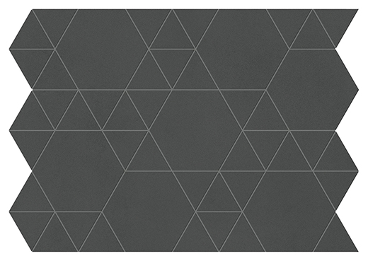 Foundation Tarmac Matte Lock Mosaic | Color Body Porcelain | Floor/Wall Mosaic