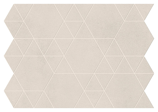 Foundation White Matte Lock Mosaic | Color Body Porcelain | Floor/Wall Mosaic