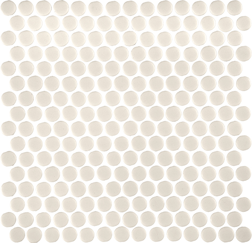 Fusion Candle Natural 3/4" Penny Mosaic | Glass | Floor/Wall Mosaic