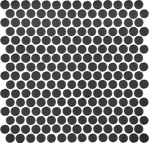 Fusion Chimney Natural 3/4" Penny Mosaic | Glass | Floor/Wall Mosaic