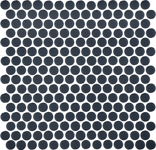 Fusion Ink Natural 3/4" Penny Mosaic | Glass | Floor/Wall Mosaic