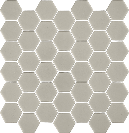 Fusion Moon Natural 2" Hexagon Mosaic | Glass | Floor/Wall Mosaic