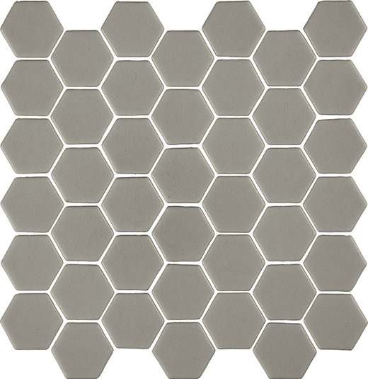 Fusion Platinum Natural 2" Hexagon Mosaic | Glass | Floor/Wall Mosaic