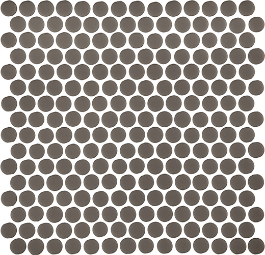 Fusion Plume Natural 3/4" Penny Mosaic | Glass | Floor/Wall Mosaic