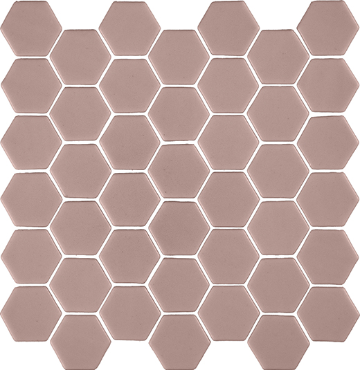 Fusion Velvet Natural 2" Hexagon Mosaic | Glass | Floor/Wall Mosaic