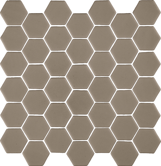 Fusion Wing Natural 2" Hexagon Mosaic | Glass | Floor/Wall Mosaic