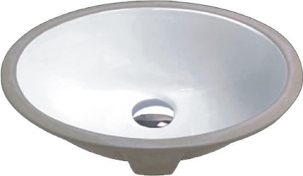 Genrose Vanity Sinks White High Gloss Enamel Small Oval | Porcelain | Sink