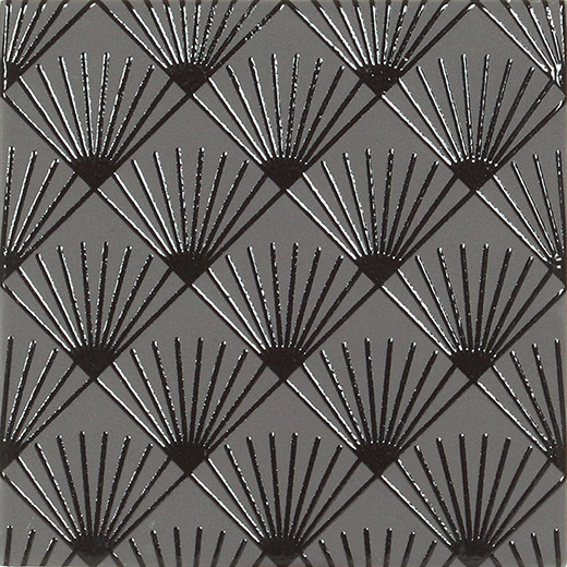 Outlet Geolux Flapper Shadow Glossy/Matte 5.8"X5.8" Jazz Deco | Ceramic | Wall Decorative