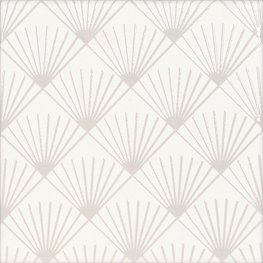 Outlet Geolux White Swing Glossy/Matte 5.8"X5.8" Jazz Deco | Ceramic | Wall Decorative