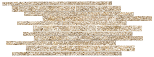 Glacier Oro Matte Brick Mosaic | Color Body Porcelain | Floor/Wall Mosaic