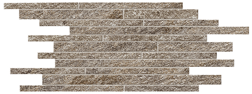 Glacier Piombo Matte Brick Mosaic | Color Body Porcelain | Floor/Wall Mosaic