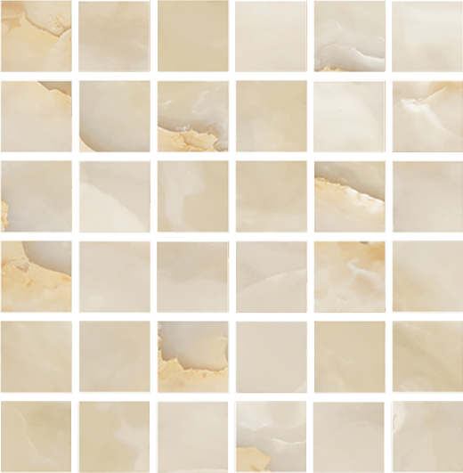 Grace Beige Polished 2"x2" Mosaic | Glazed Porcelain | Floor/Wall Mosaic