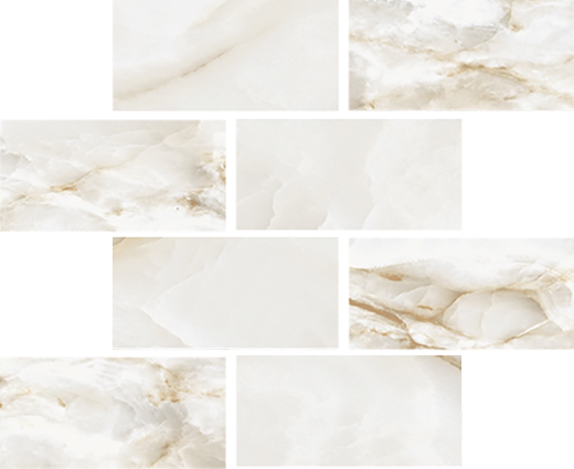 Grace White Matte 3"x6" Mosaic | Glazed Porcelain | Floor/Wall Mosaic