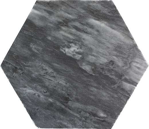 Graphica Charcoal Honed 9" Hexagon | Marble | Floor/Wall Tile
