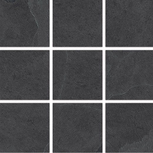 Hearth Dark Matte 4"x4" | Porcelain | Floor/Wall Mosaic
