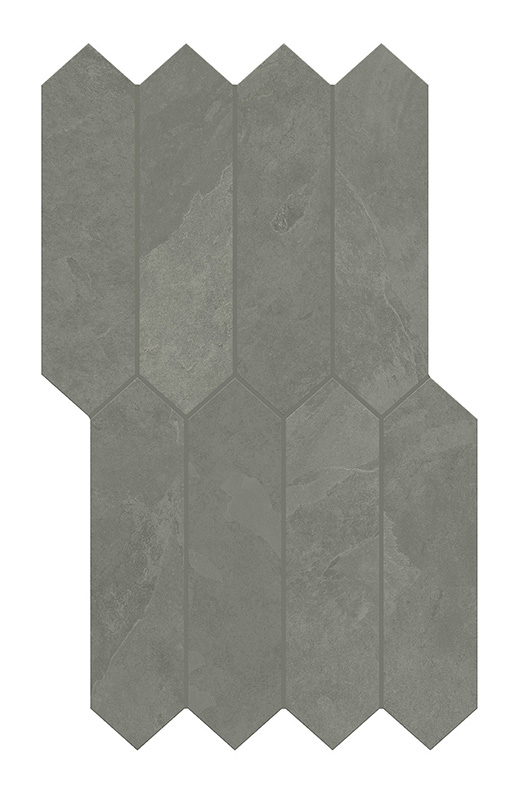 Hearth Jade Matte Picket Mosaic | Porcelain | Floor/Wall Mosaic