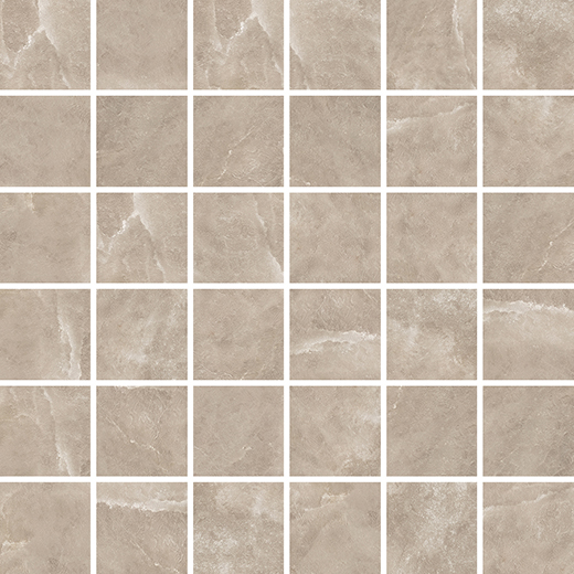 Himalaya Dove Matte 2"x2" Mosaic (12x12 Sheet) | Glazed Porcelain | Floor/Wall Mosaic