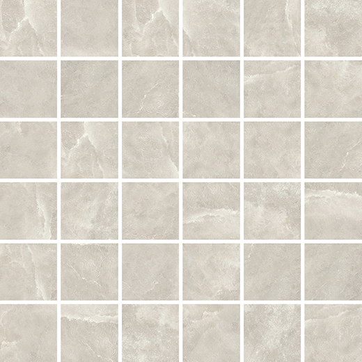 Himalaya White Matte 2"x2" Mosaic (12x12 Sheet) | Glazed Porcelain | Floor/Wall Mosaic