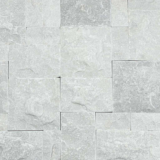Ice Blue Ice Blue Natural 9"x9" Pattern Corner Veneer | Marble | Exterior Stone