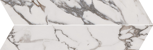 Indalgo Arabescato Matte 4"x21" Chevron | Color Body Porcelain | Floor/Wall Tile