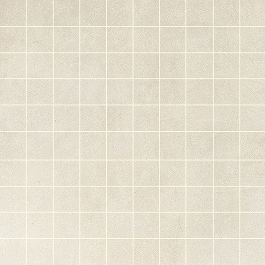 Industry Ivory Matte 1"x1" Mosaic | Through Body Porcelain | Floor/Wall Mosaic