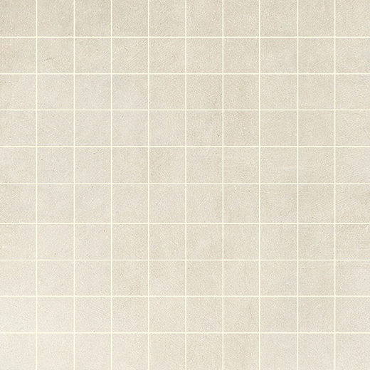 Industry Ivory Matte 1"x1" Mosaic | Through Body Porcelain | Floor/Wall Mosaic